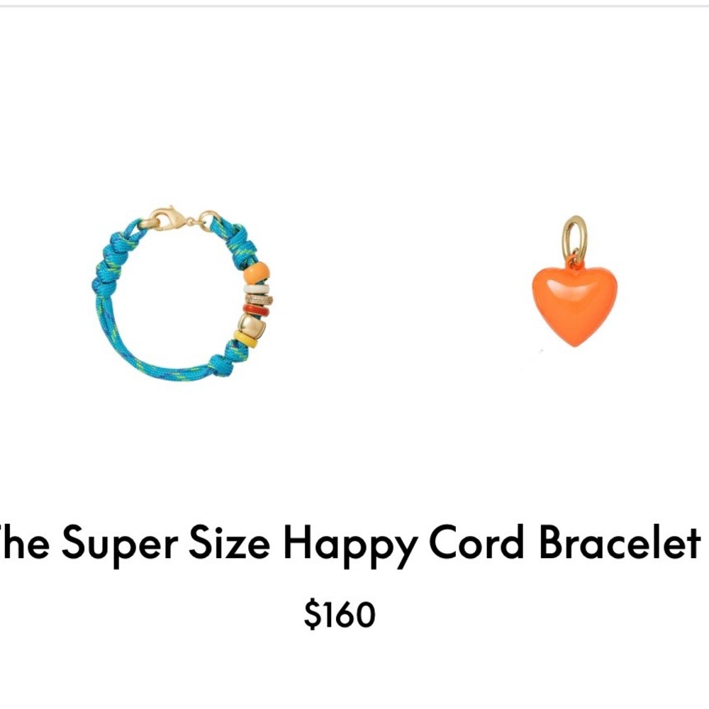Roxanne Assoulin The Super Size Happy Cord Bracelet turquoise/orange